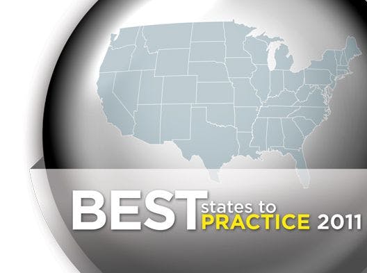 Best States to Practice 2011