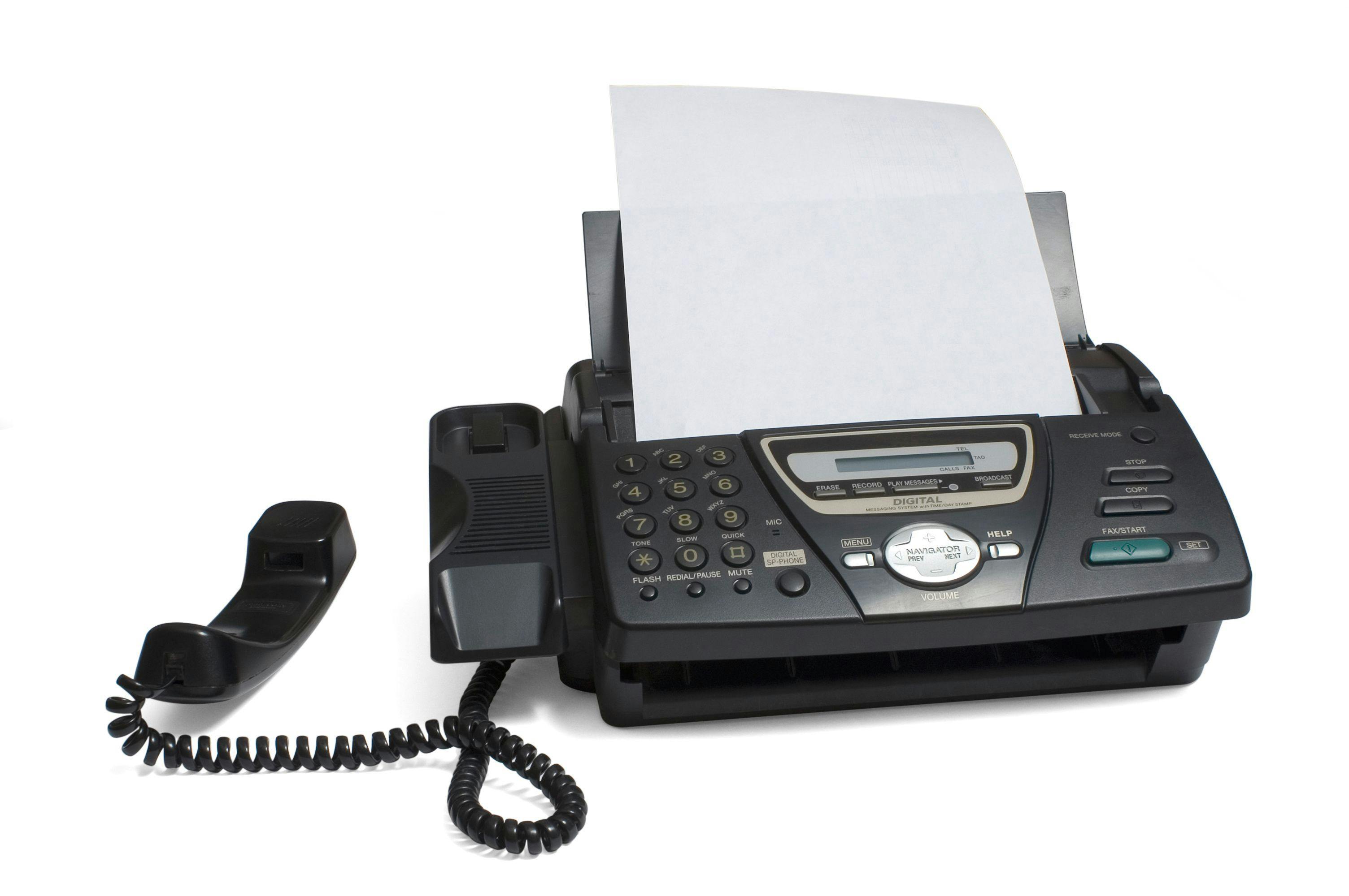 fax machine, HIE, electronic patient record, multifunction scanner