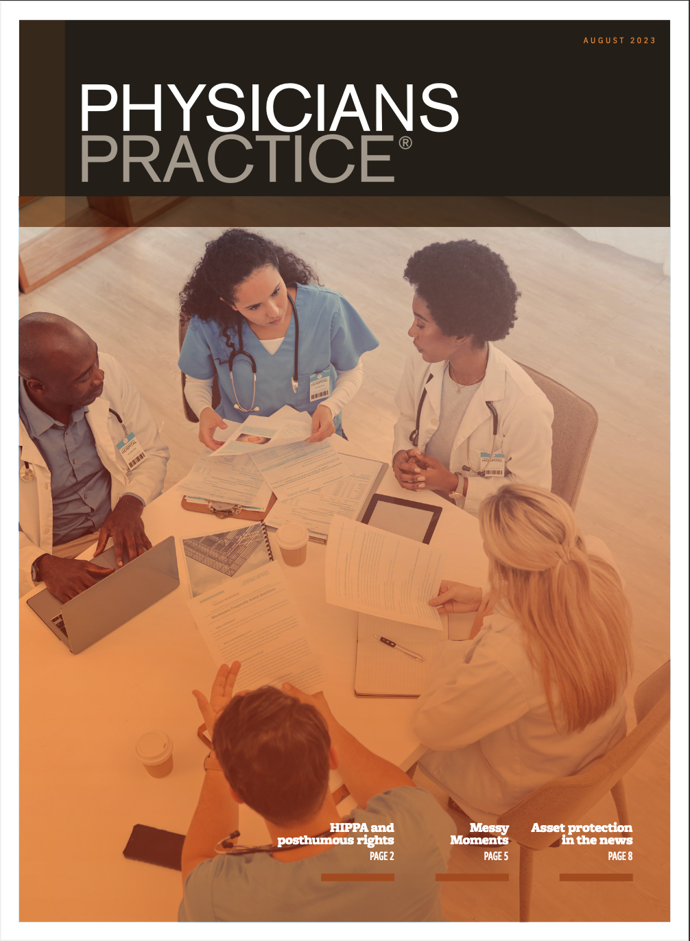 cover of August 2023 Physicians Practice digital edition | © MJH Lifesciences