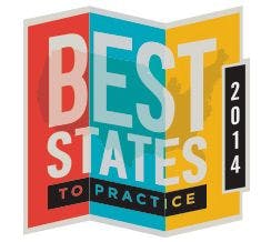 Best States to Practice 2014