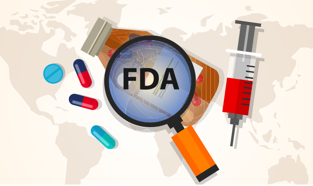 fda pills and vaccine magnifying glass