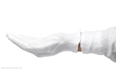 butler hand white glove | © NewFabrika - stock.adobe.com
