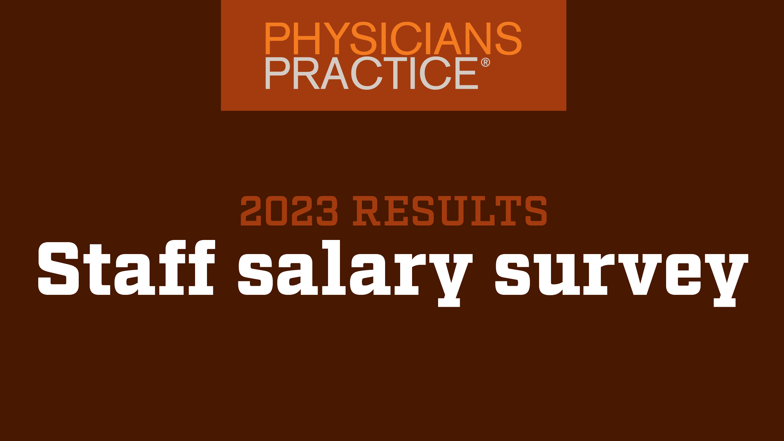 staff salary survey 2023 | © MJH Life Sciences