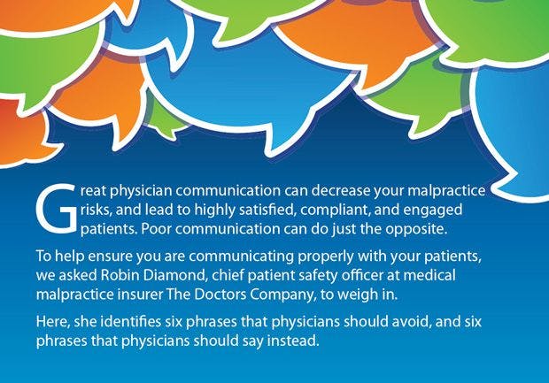Six Phrases to Avoid When Talking with Patients