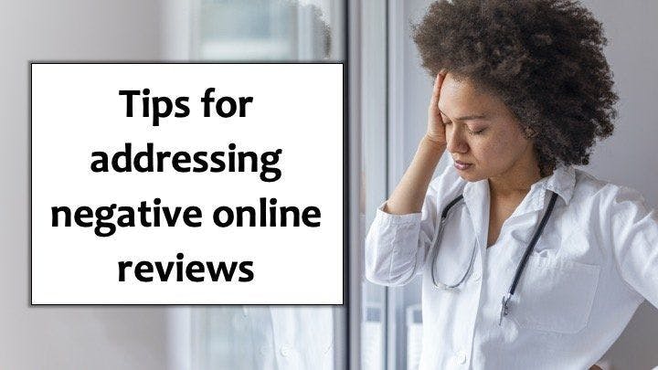 Tips for addressing negative online reviews