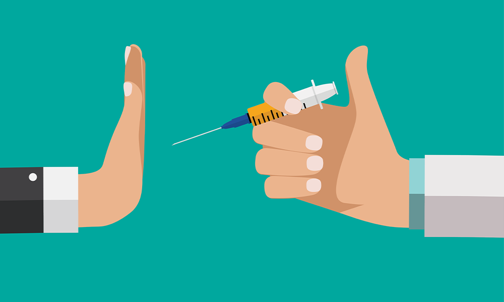 hand doctor vaccine syringe