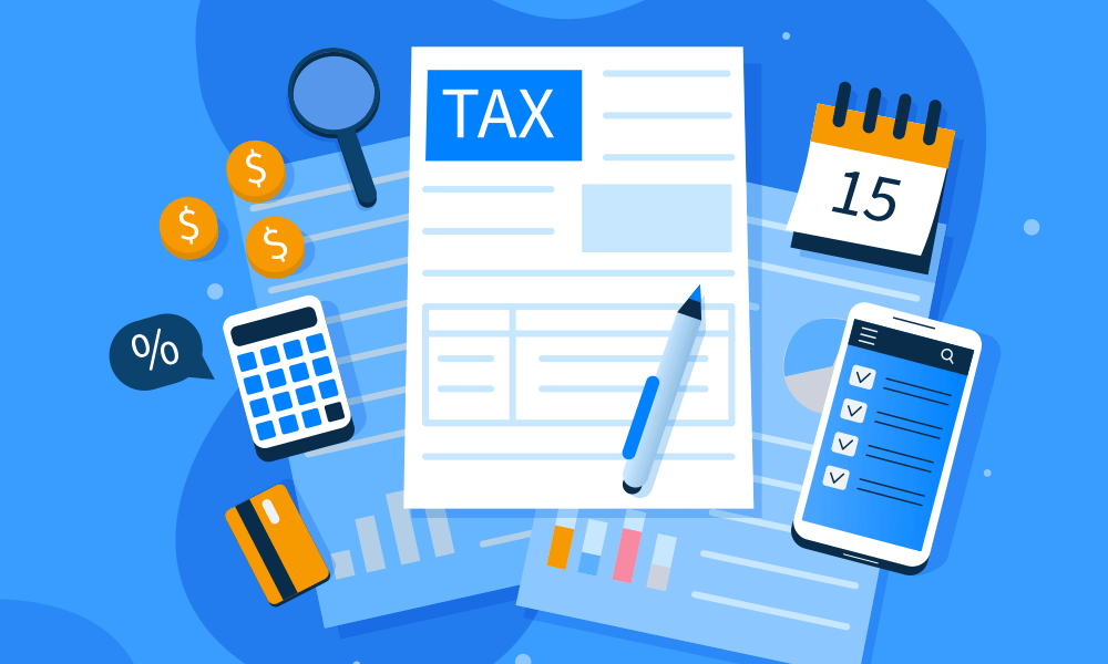tax documents illustration