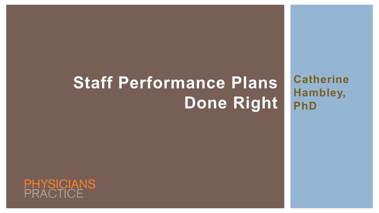 Staff Performance Plans Done Right