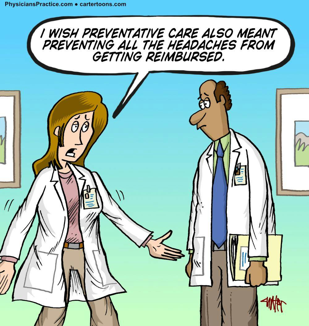 reimbursement, physicians, preventive care, preventative care, headaches