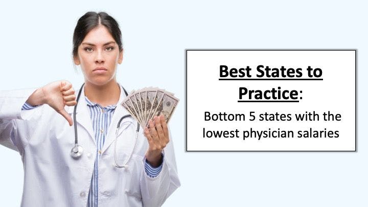 Best states for physicians in 2020: 5 states with the lowest average physician salaries